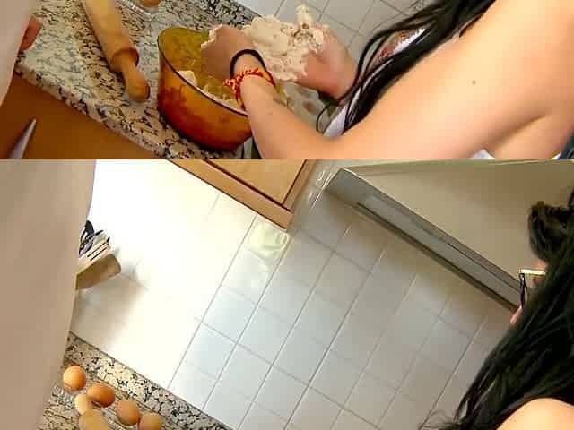 Spanish Brunette Fucked By The Pastry Chef With Raquel Abril