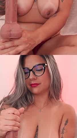 Exciting Pleasure with a Thick Dildo