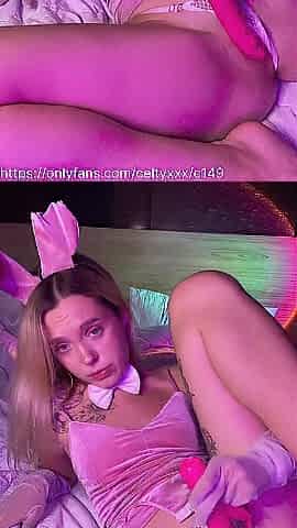 Baby After a Corporate Party Decided to Have Enjoyment with a Pink Sextoy and Cums