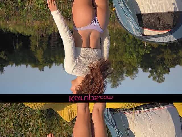 Consummate Redhead is a Glad Camper in The Outdoors