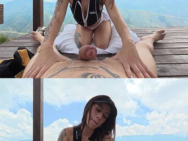 Creampie to Get the Gamping Employee Pregnant, Her Pink Pussy Drips My Milk