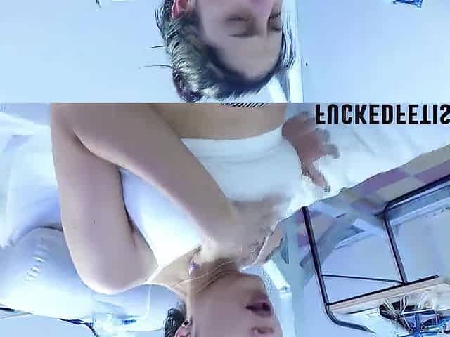 Compilation slim beauties at pool, teats blouse