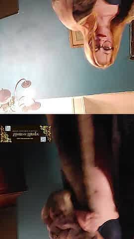 Tiny Blond Plays and Smokes in Furs fetish