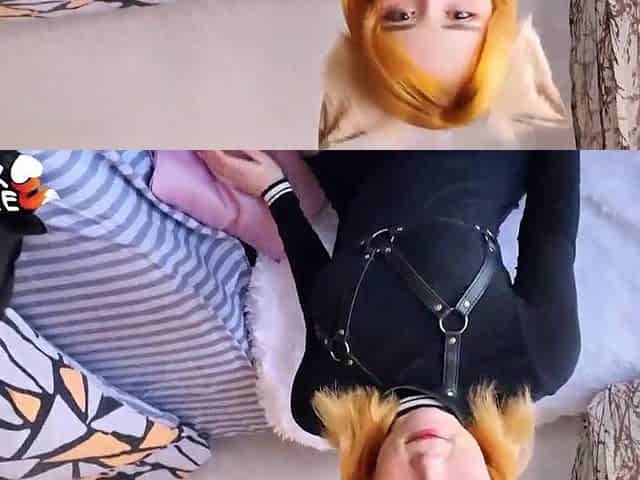 Redhead Suck Schlong and Hard Coarse Screw - Fox Cosplay
