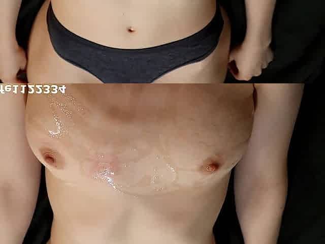 Carnal oily boobs massage