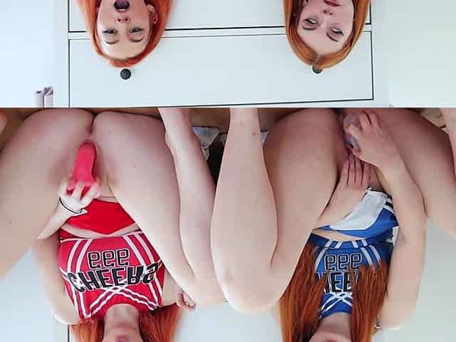 Coed amateur teen lesbian toy fun then they want cock