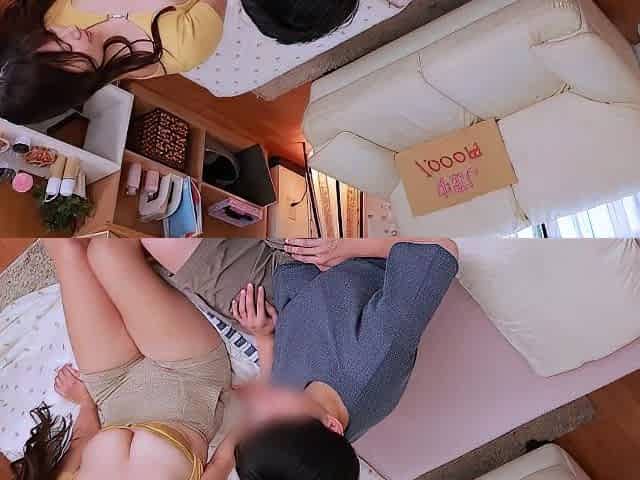 Small titted handjob lovers jerk cock