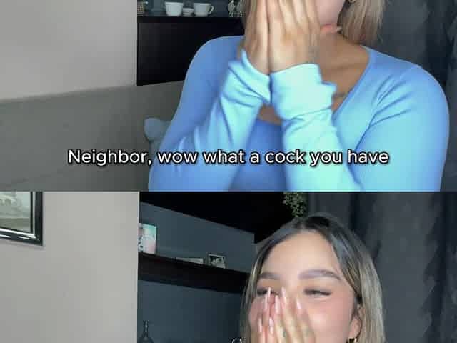 My Neighbor Fills My Mouth with Cum After Destroying My Pussy in His House! POV Carolina Sharpen It