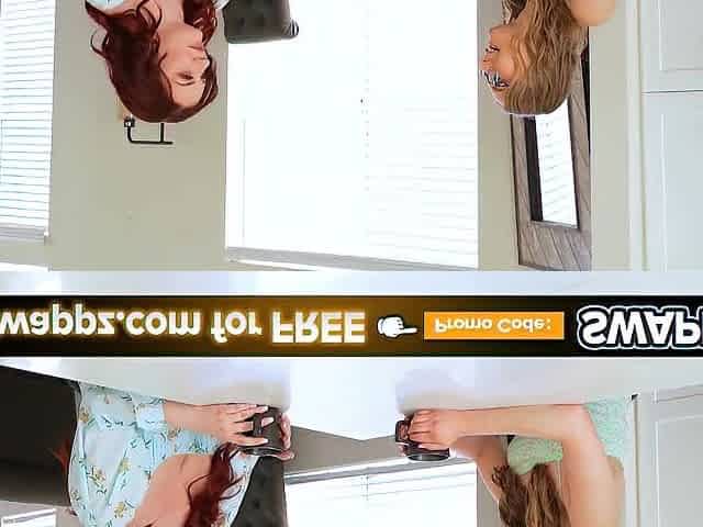 Stepmomswap - Big Titted Redhead MILF and Flexible Cougar Swap and Fuck Their Stepsons After Workout