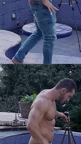 Sneaking Into Thick Latina's Pool