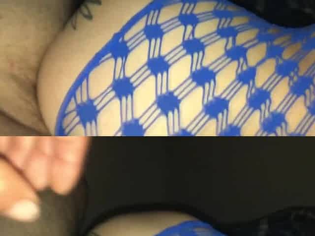 Corpulent butt shaking on cock
