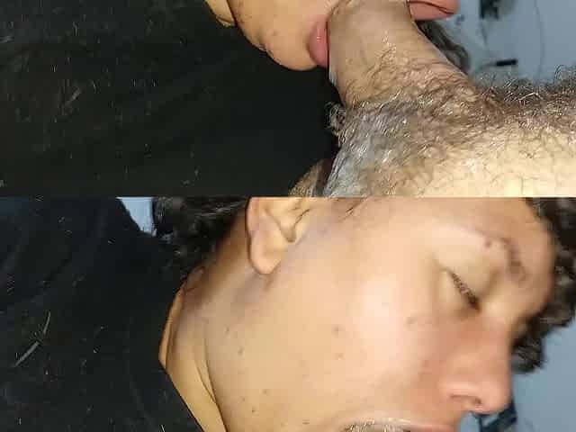 bizarre deepthroat session with immoral black