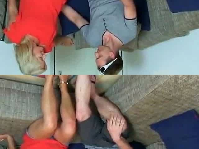 Deutscher Amateur-Porno: Reifer Fan Fickt Blonde Milf