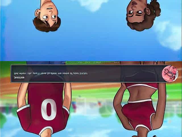 Summertime saga #two - stepsister in the shower - Gameplay commented