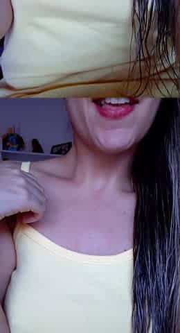 Big boob brunette masturbates on webcam