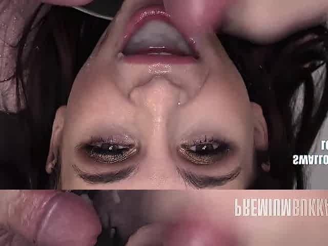 Premium Bukkake - Kate Rich swallows 156 huge mouthful cum loads