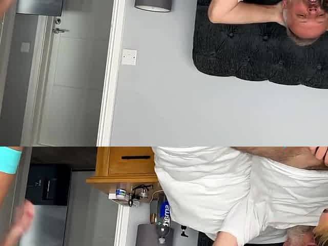Blonde babe doublepentrated by 2 DILFs