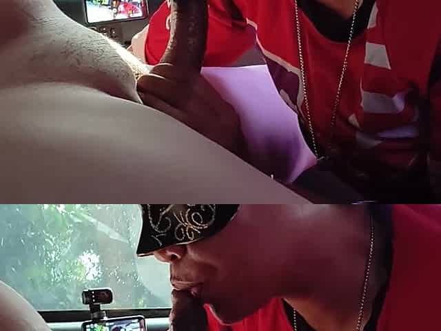Trying Outdoor Car Blowjob