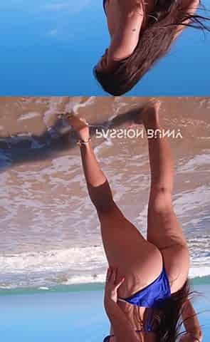 Beauty Blue Sexy Bikini in Paradise