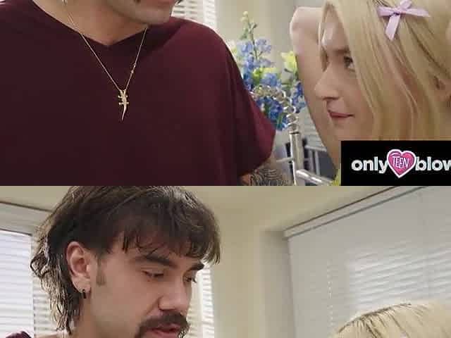 MERELY TEEN BLOWJOBS - Emma Rosie Sloppy Bestie Fellatio In advance of This guy Moves Away