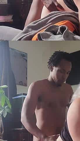 Quickie in the Bedroom Rough Doggy BBC Interracial with Th