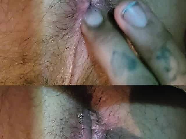 Anal fingering tease