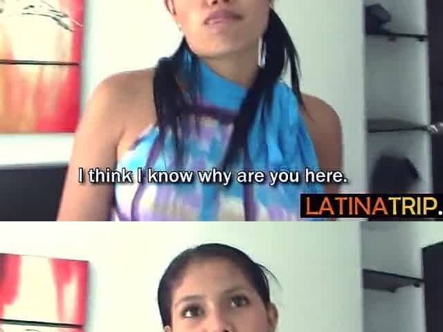 Hawt Latin beauty drank large schlong and sweetheart enjoyed hardcore twat screwing