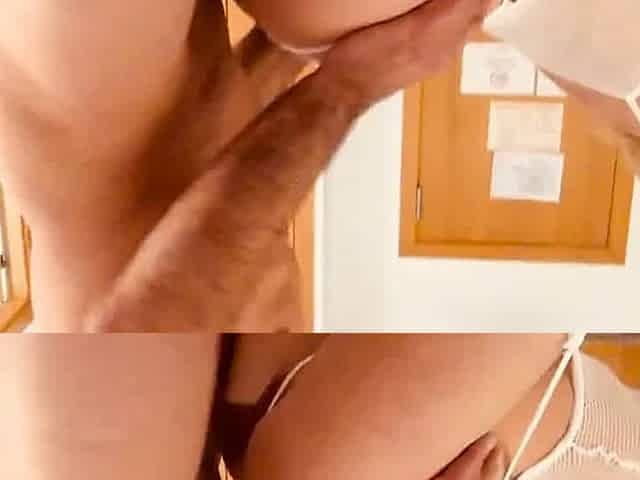 Muscular Blonde Latina MILF Amateur Creampie Sex