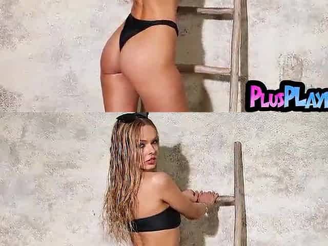 Cute chick Ro Chell stripped her breathtaking undressed body and large butt