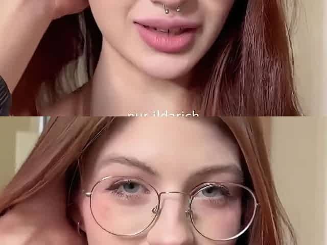 Russian Red-haired Girl With Glasses Knows How To Fuck Perfectly