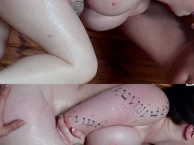 Bald dude fucks sweet brunette hardcore after hot blowjob