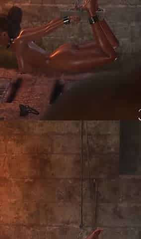 Cruel monsters fuck teen in the dark dungeon