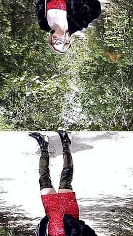 Slutty Red Riding Hood in Latex Boots Fucks the Big Bad Wolf