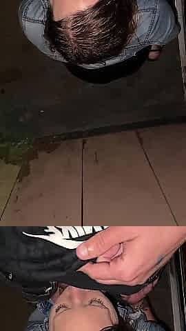 Sexy Wife Goes to Bar and Sucks Penis in Rain Then Goes Home to Get Banged