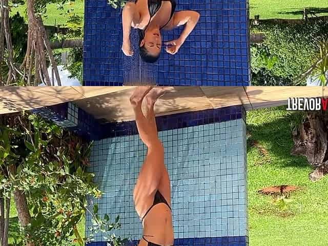 First She Took A Shower With A Hose. Then, She Took A Shower With A Dick