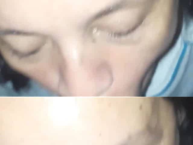 MILF Stepmom Is Mouth Fucked and Gets Cum in Her Mouth