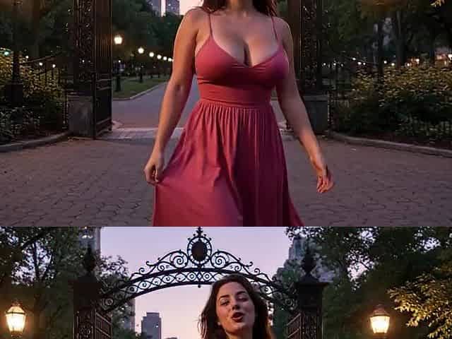 Breasty mother I'd like to fuck goes outside to masturbate - AI-generated content
