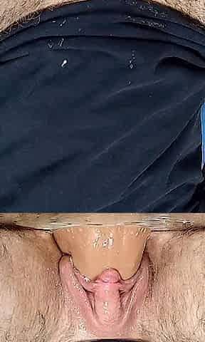 Soaked and obscene FTM squirt