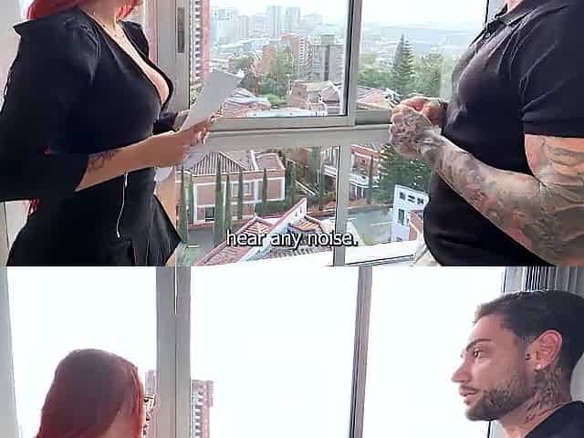 An Italian tourist screws me raw with his large weenie after closing a business deal - Andrea Castro & Dandy Love