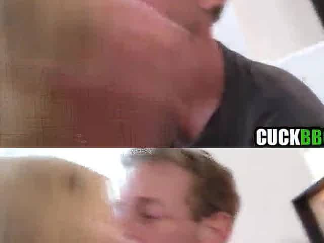 Cuckold Sharing Wife's Rectal hole With Ebony Buddies