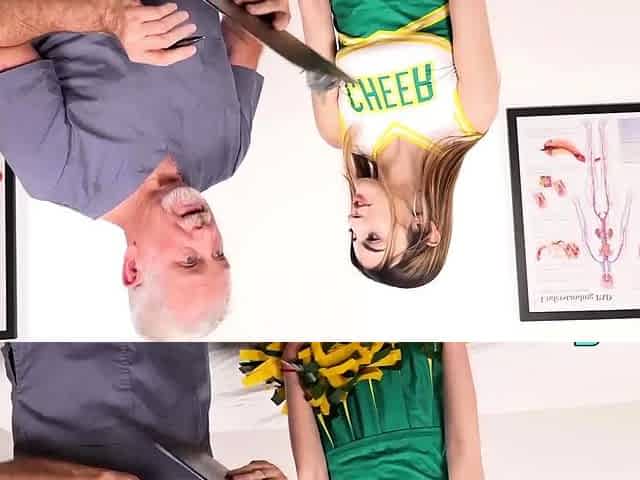 Cheerleader Julia James Gets Fingered Fucked by Doctor