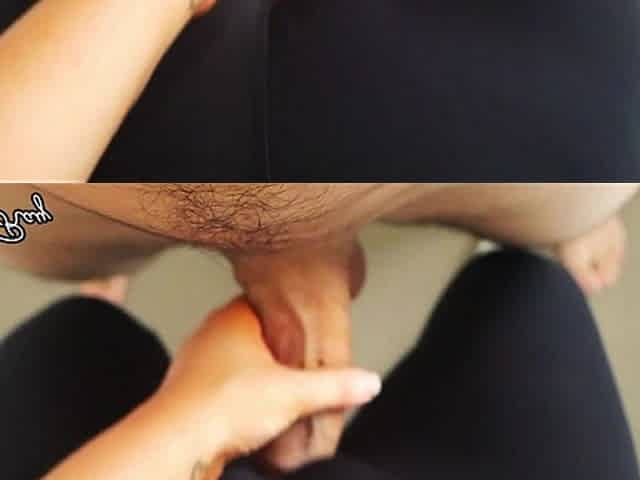 Cumming in My Fit Sister's Yoga Pants and Panties