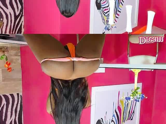 Smokin Hawt T-girl Drika Lima Tests the Banging Machine