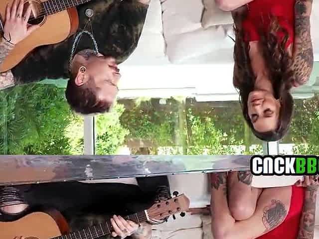 Rockstar cuckold watching wife DPed by BBCs