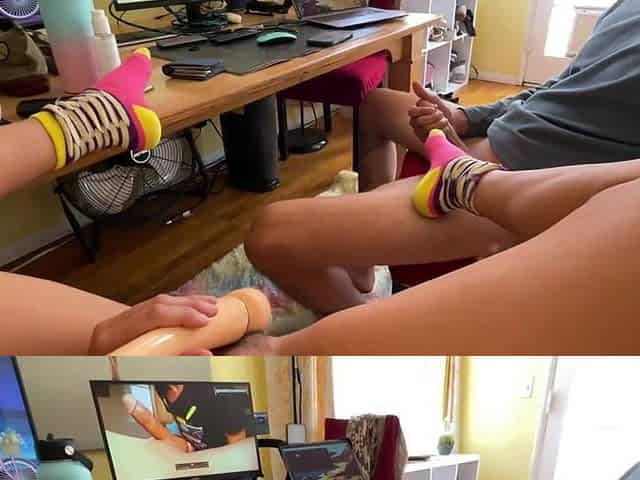 Mutual Masturbation Hairy Pussy Fuck and Cuck Role Play! My Sweet Boy and I Masturbating Together He Can Never Just Be Patient!