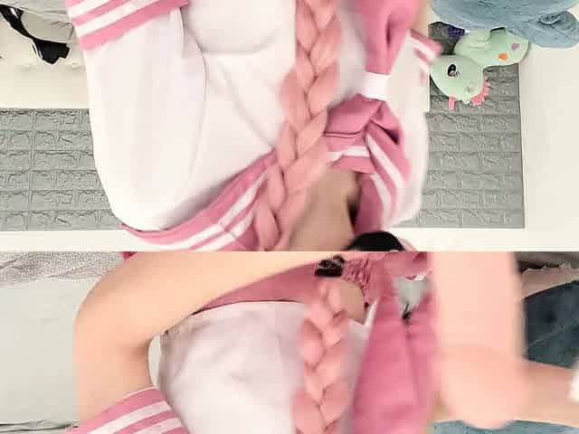 your femboy came home tired after work and had enjoyment with his bussy