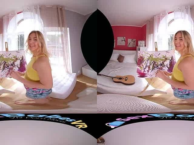 Sexy Guitar Solo - Blonde Babe Virtual Girlfriend Experience