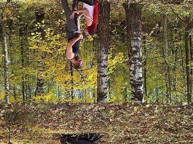 Spanked and banged in the autumn forest: student gets what that babe merits