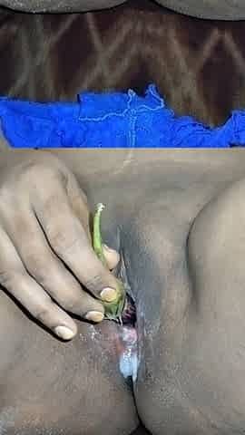 Hot Beautiful Stepsister Home Alone Masturbating Brinjal