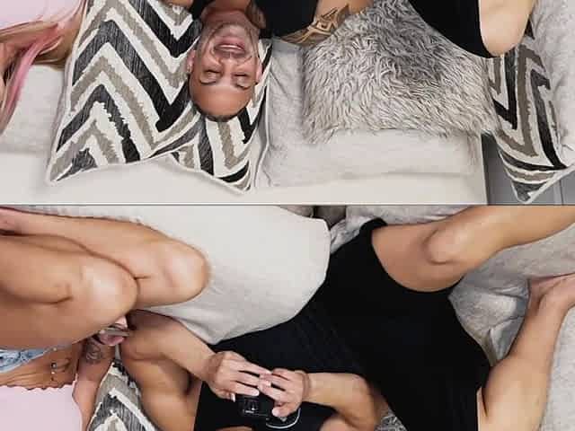 Pov deepthroat blowjob and handjob